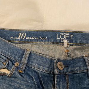 Ann Taylor loft denim, size 10, boot cut.